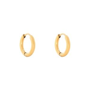 Hey Harper gold stainless steel Huggies hoops